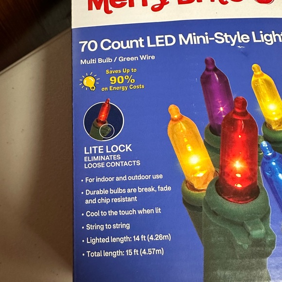 Merry Brite 70 count multicolor LED Mini Style Lights - Picture 7 of 9